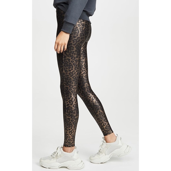 Spanx Faux Leather Leopard Leggings - Picture 3 of 7